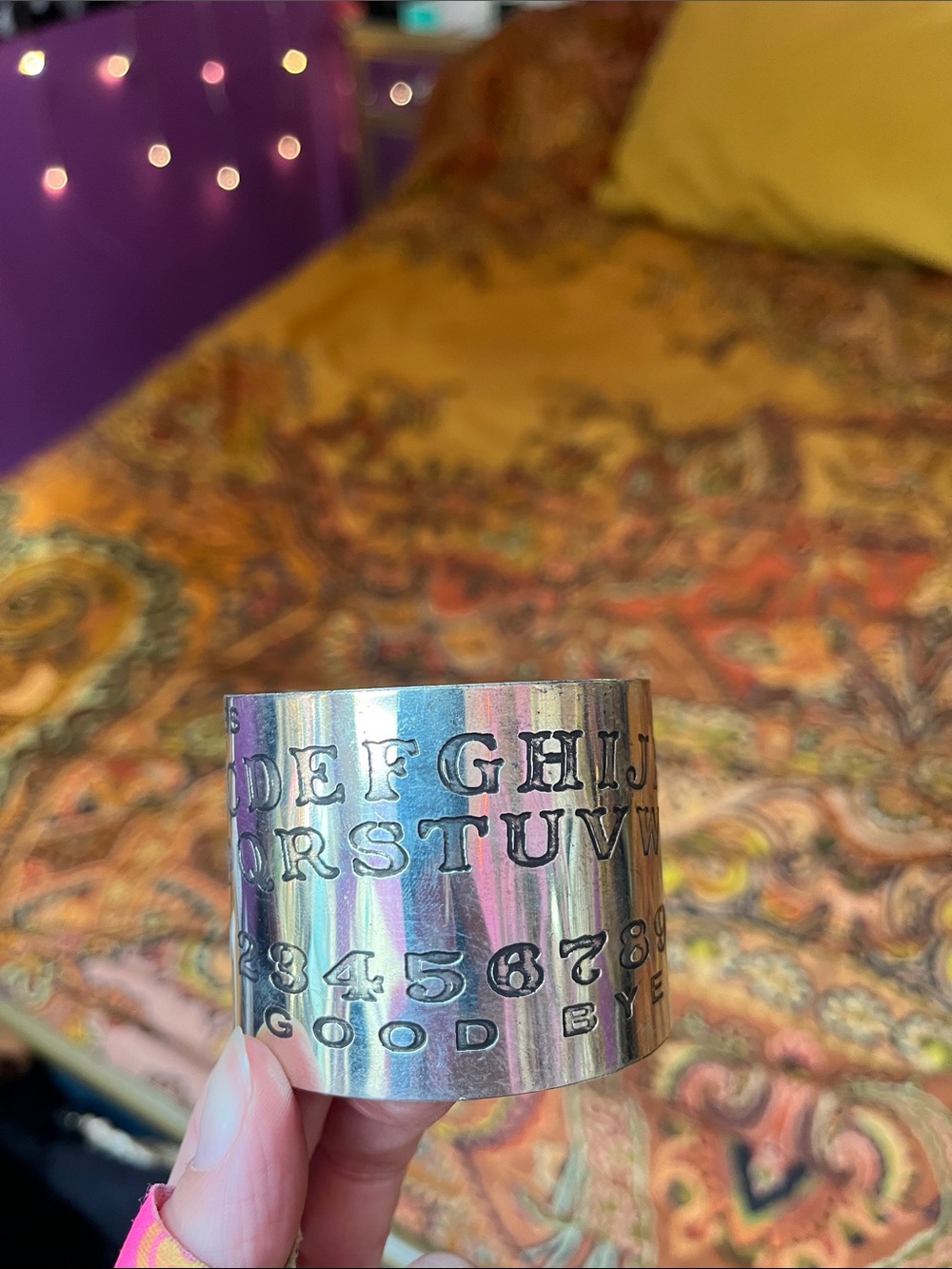 Ouija spirit board cuff / bracelet
